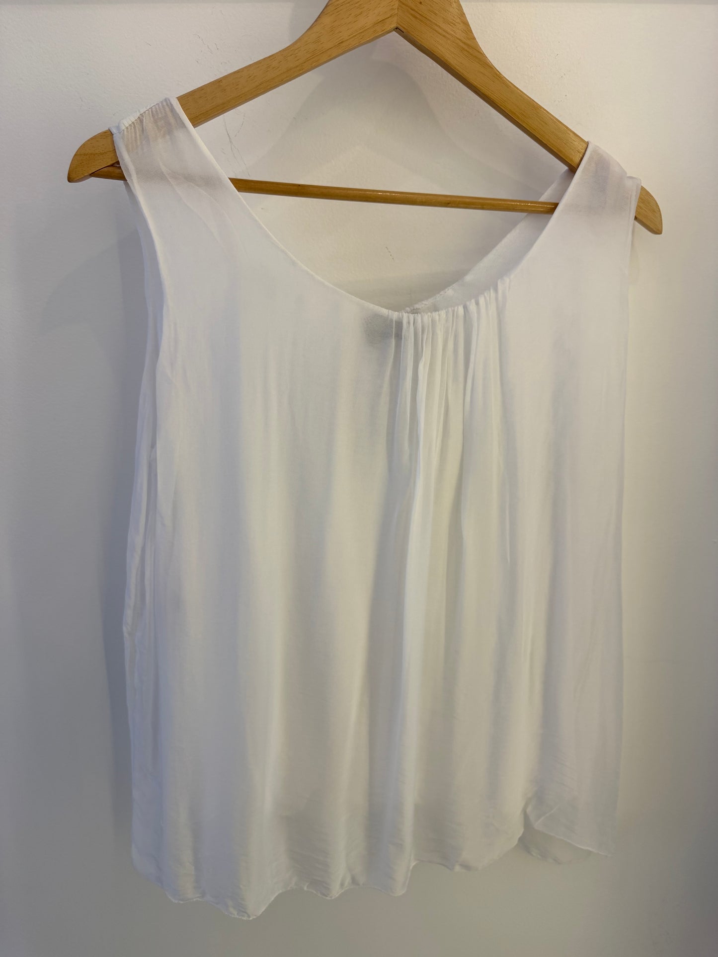 Sleeveless Silk Blouse