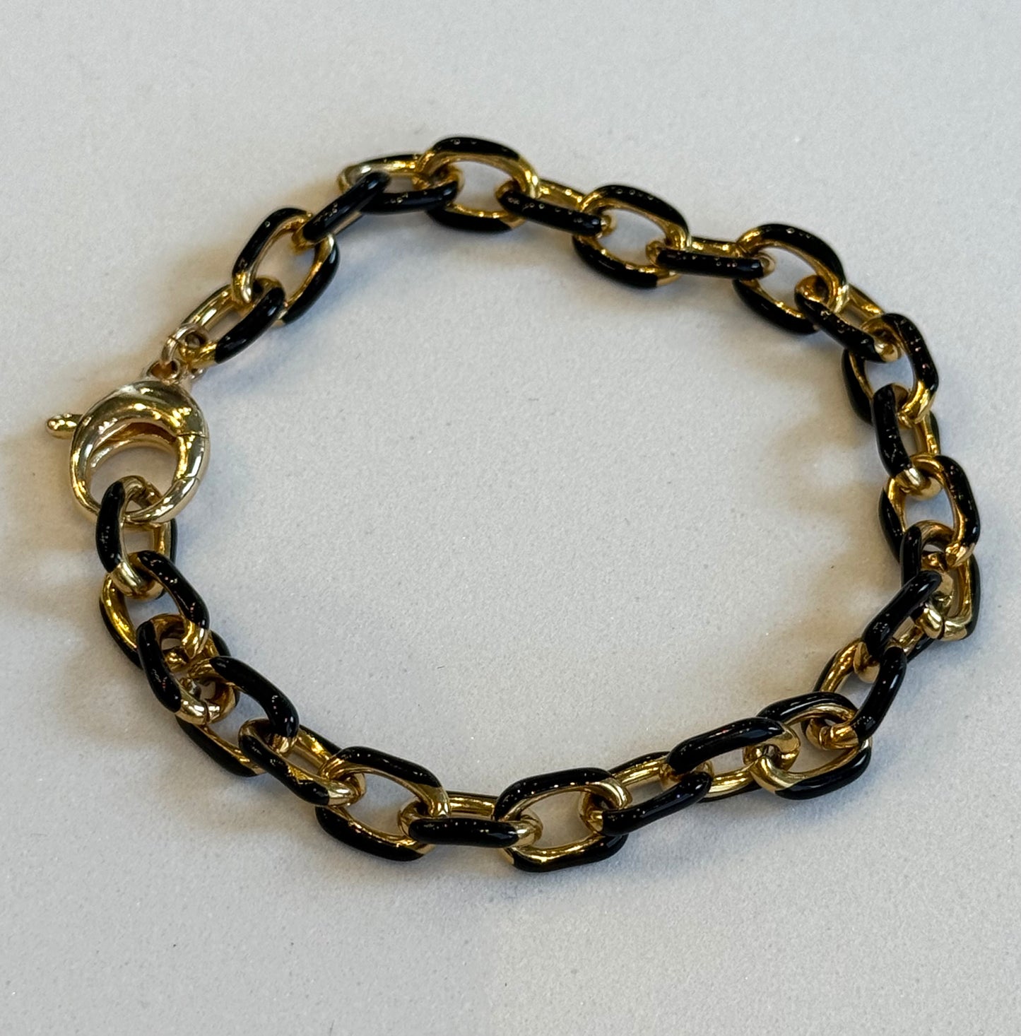 Enameled Bracelet/Black