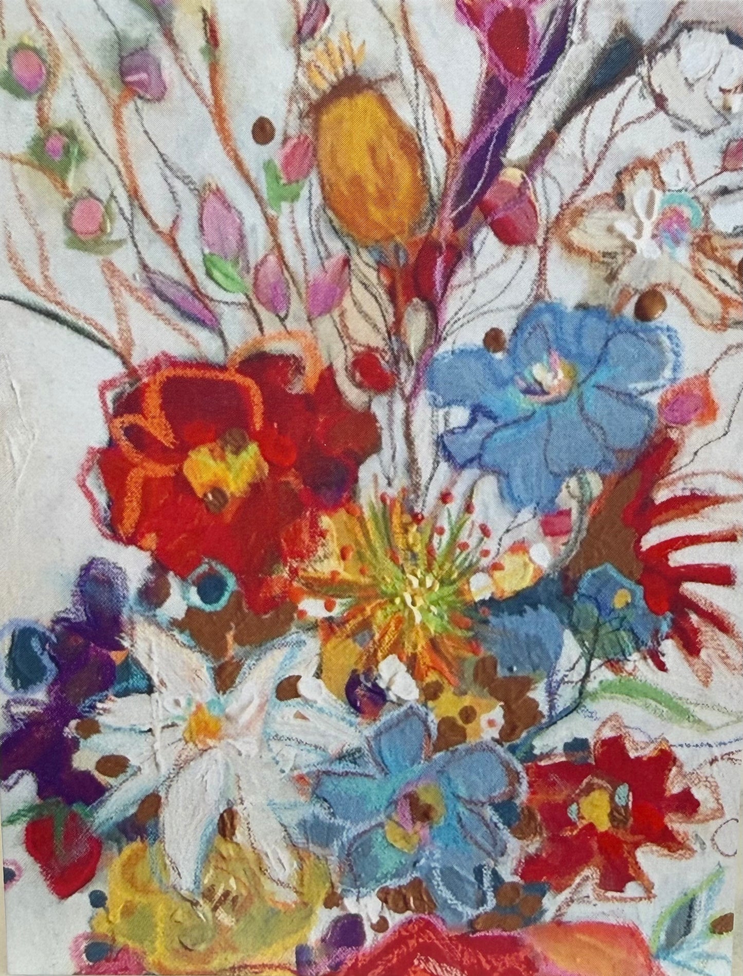 White And Blue Daisies