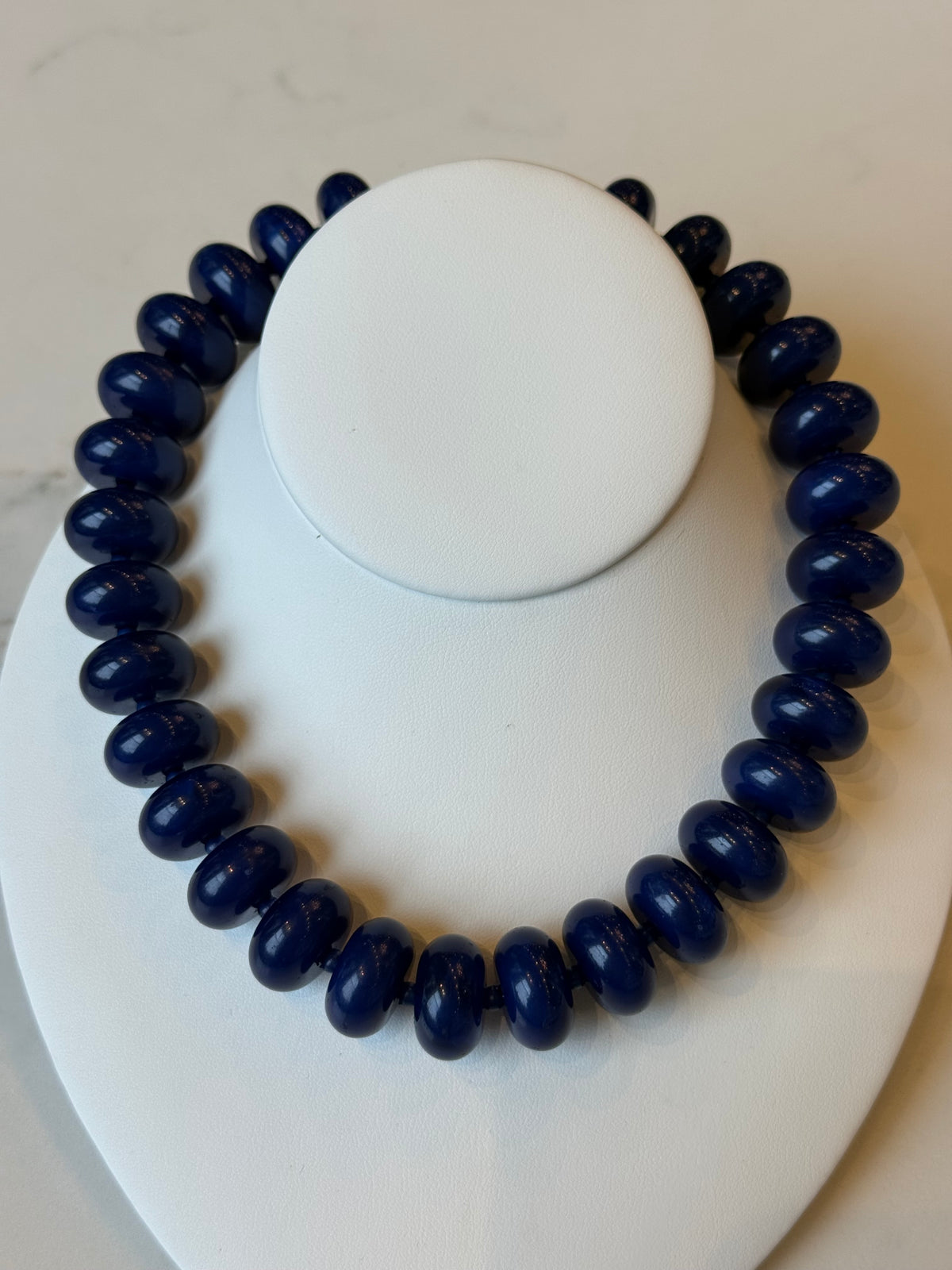 Resin Blue Necklace