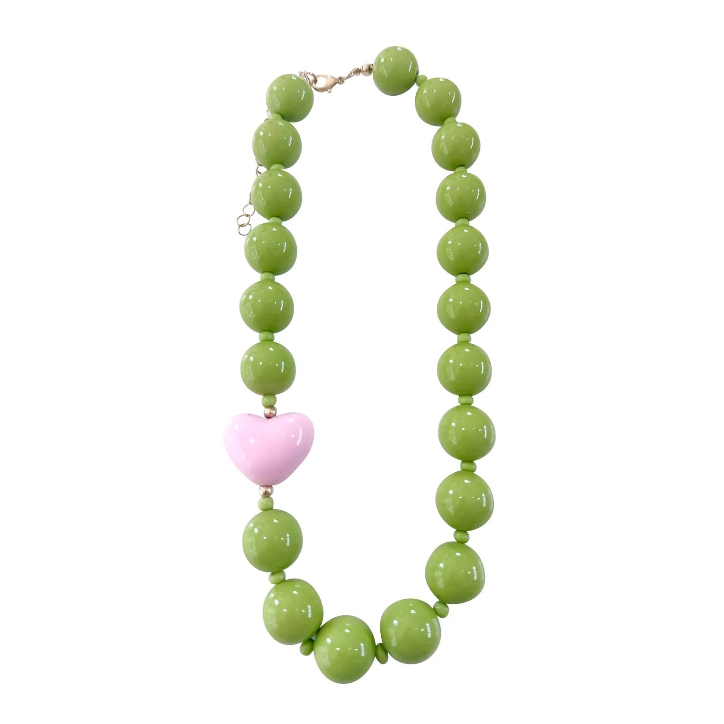 Judy Beaded Heart Necklace