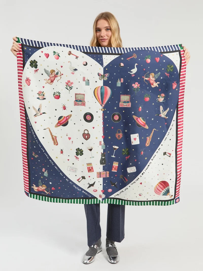 Cupid Silk Scarf