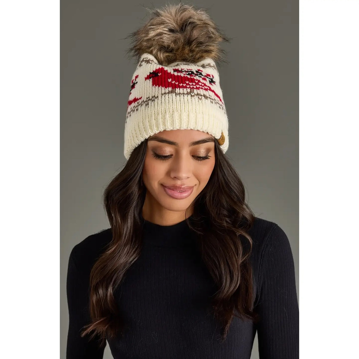 Cardinal Pom Hat