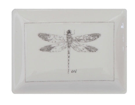 Dish With Dragon Fly