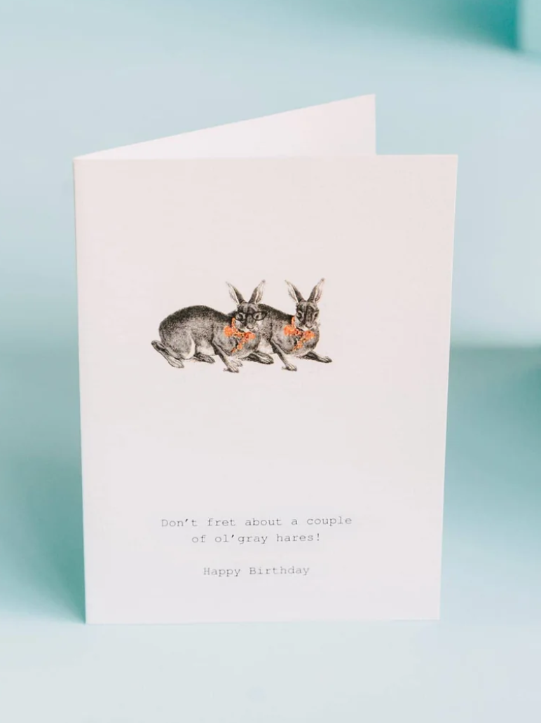 Don't fret about a couple of ol' gray hares!