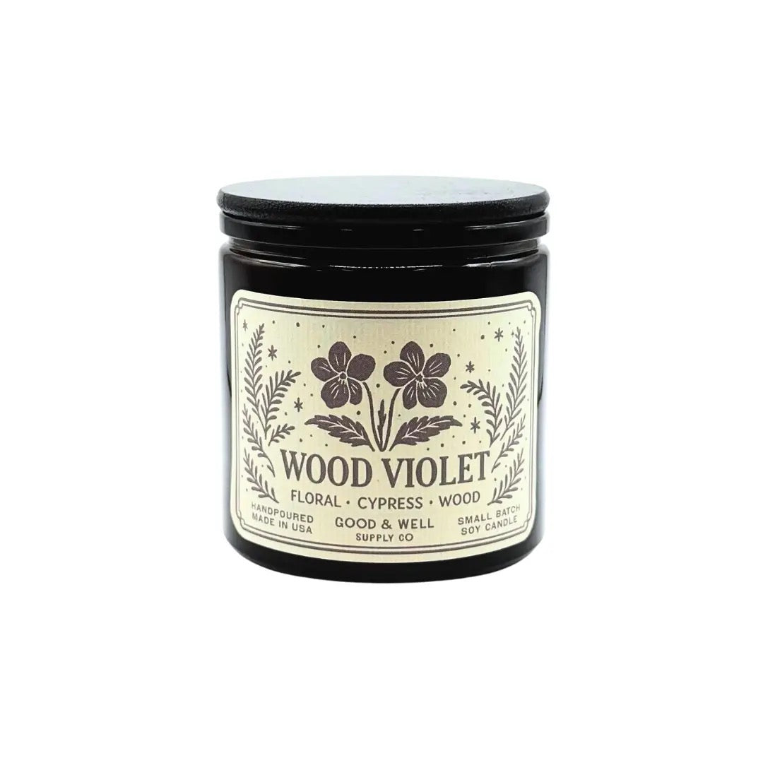 Wood Violet Soy Candle
