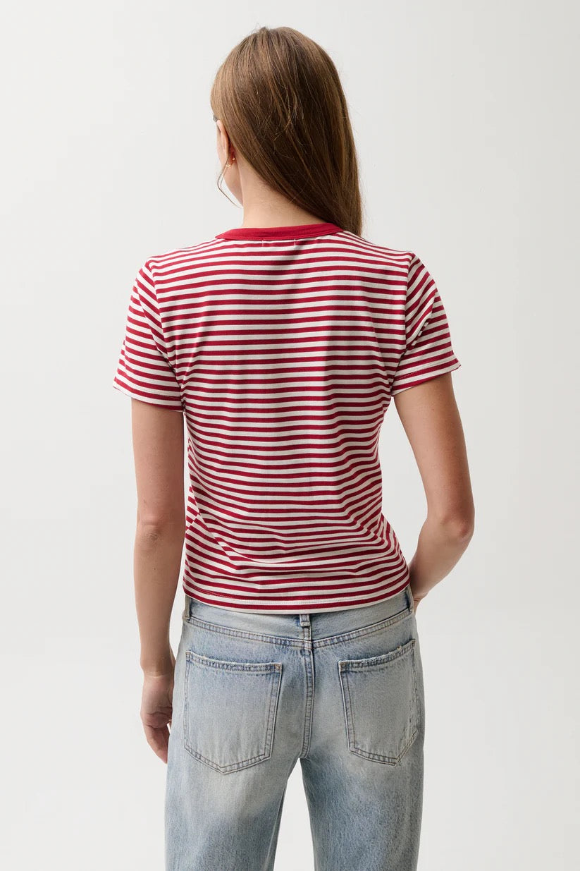 Alba Shrunken Tee/Red