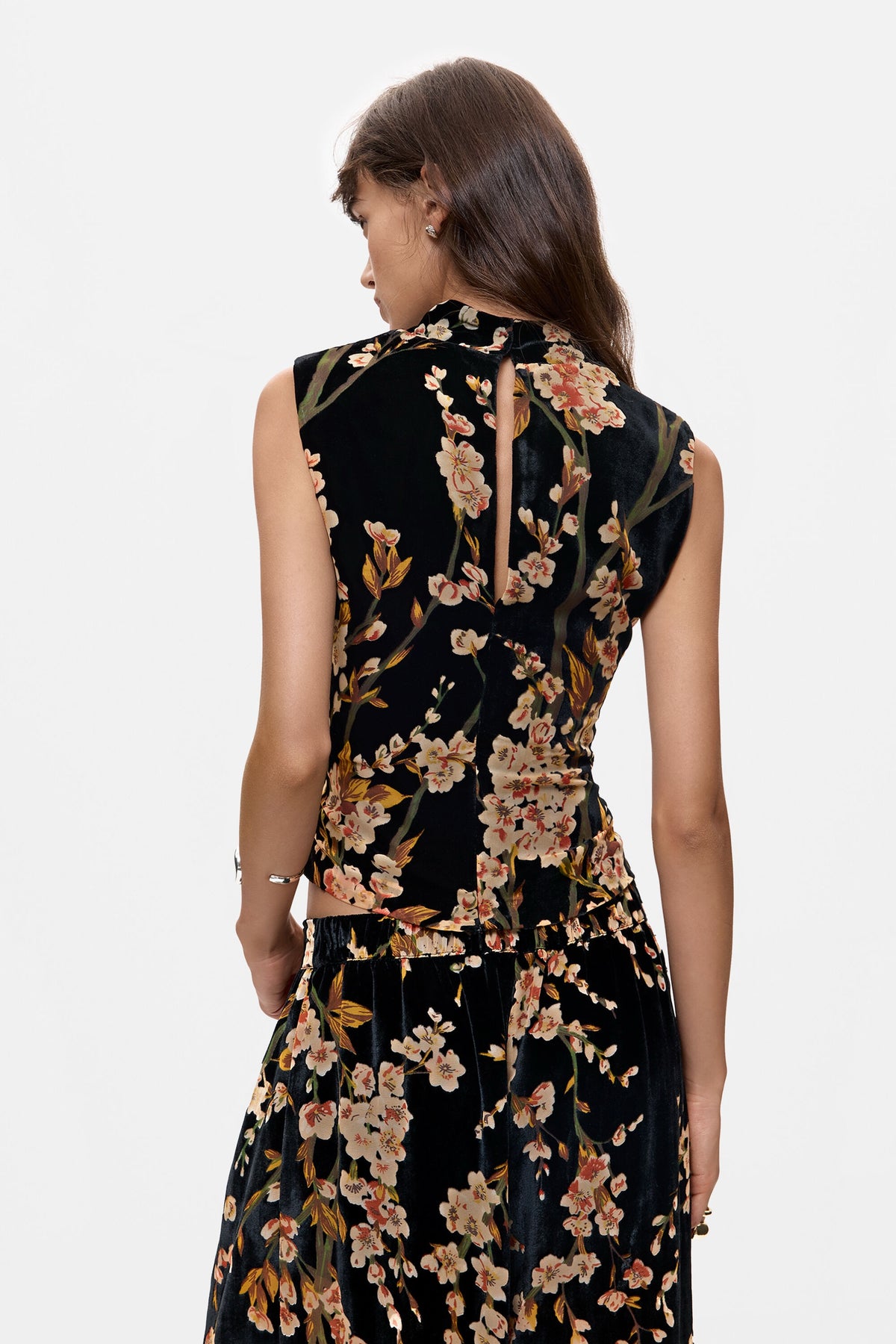 Floral Velvet Top