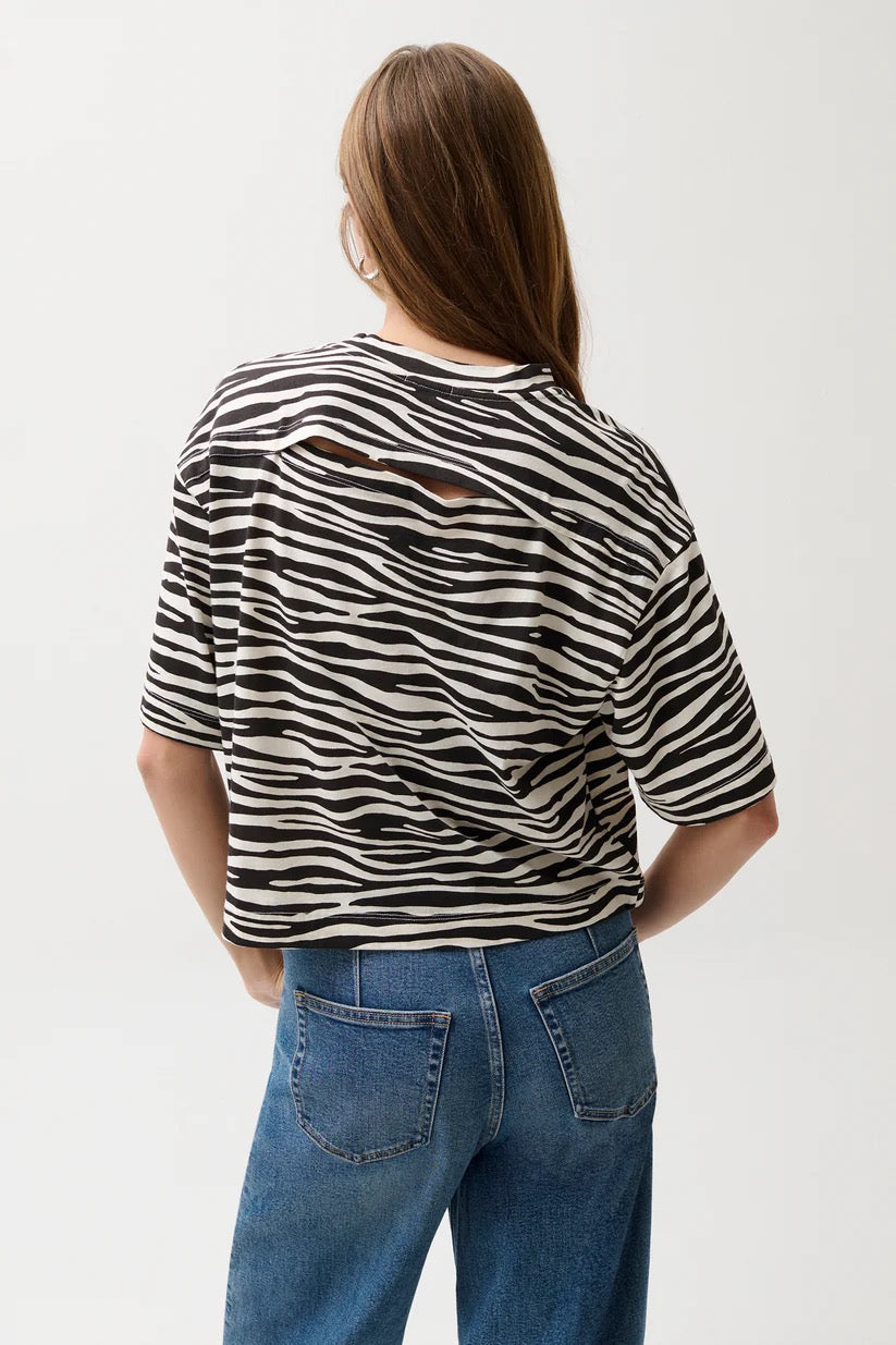 Mae Zebra Top
