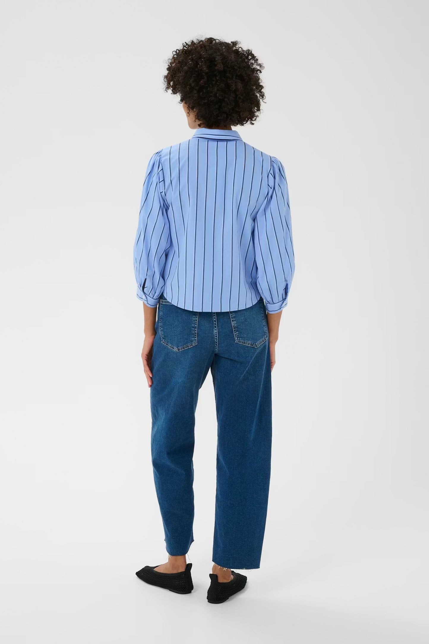 Anais Blouse Blue Stripe
