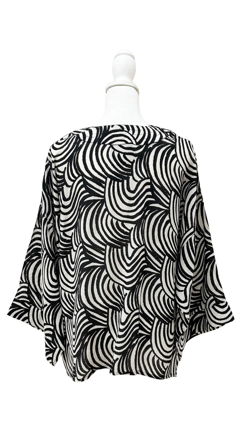 Wave On Wave Kimono