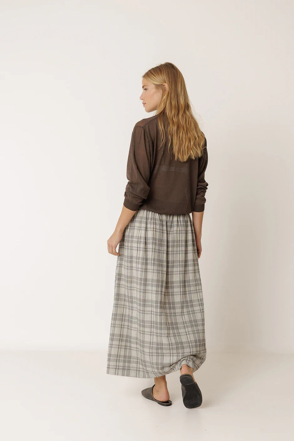 Chaqueta Sheer Cardigan Chocolate