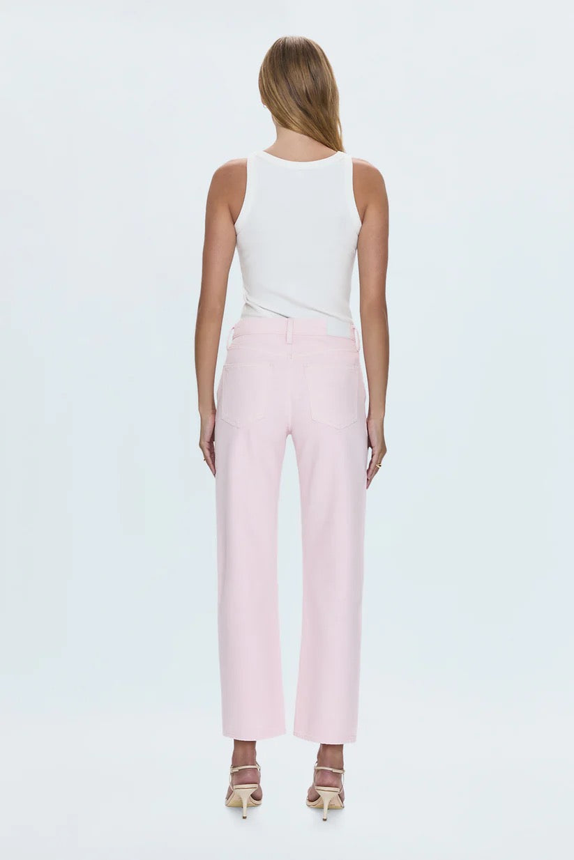 Lexi Mid Rise Bowed Blush