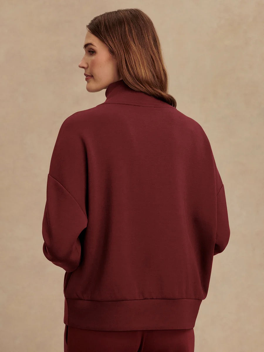 Hawley Half Zip New Marron