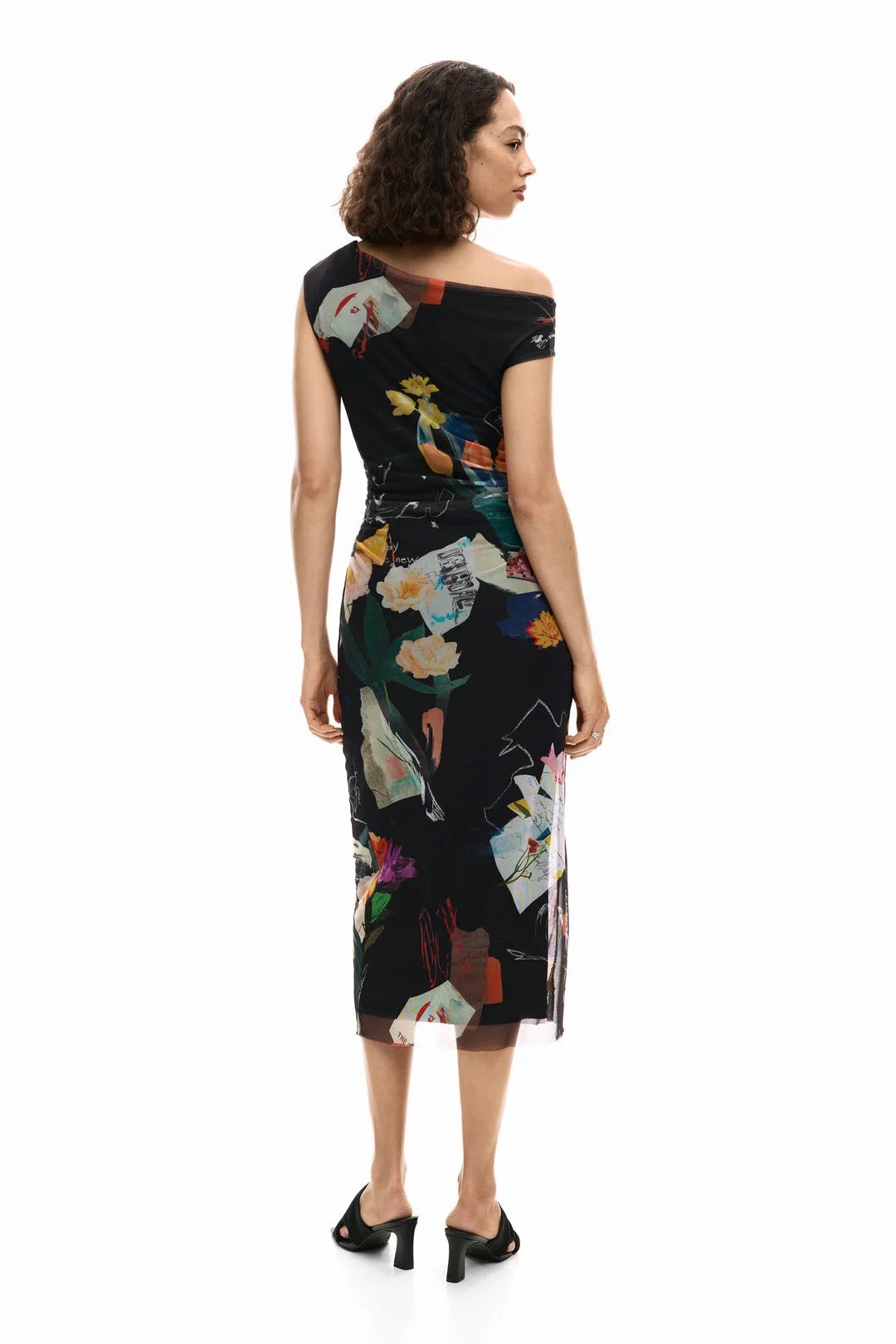 MIDI COLLAGE DRESS