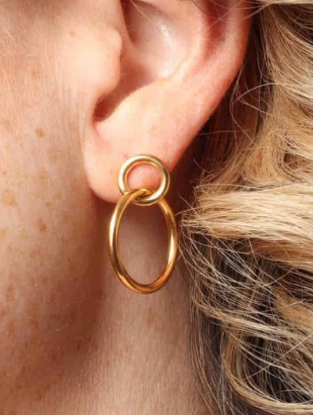 Ven Hoops Gold 1"