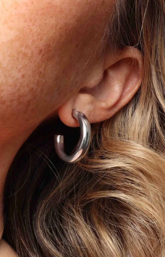 Michaela Hoops Silver