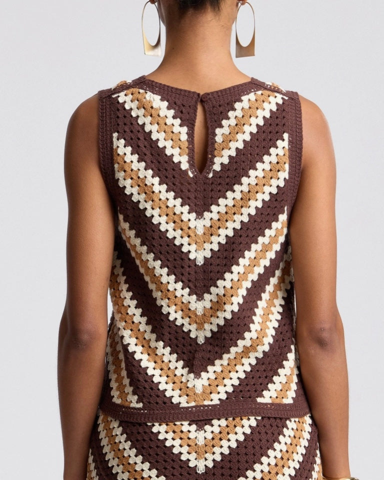 Chevron Crochet Top