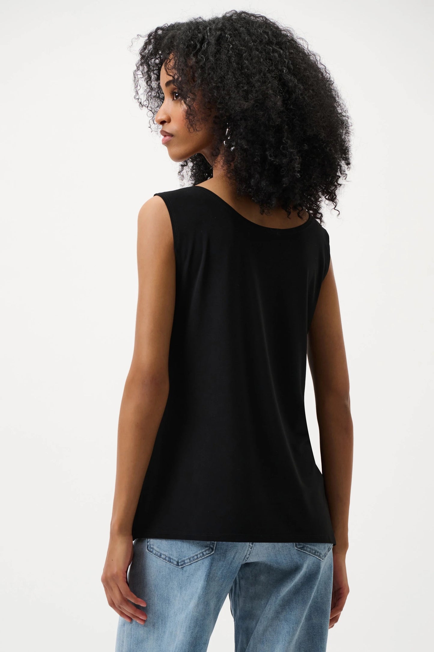 Scoop Neck Camisole Black