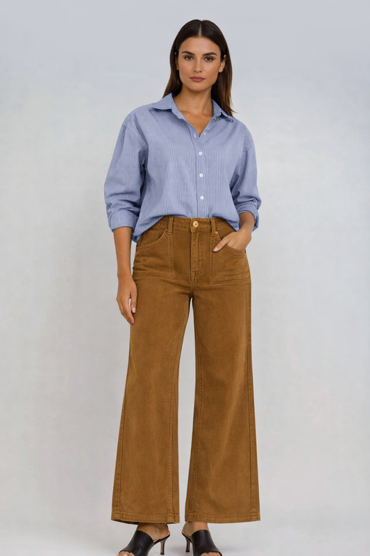 Carreli Wide Leg Corduroy Maple