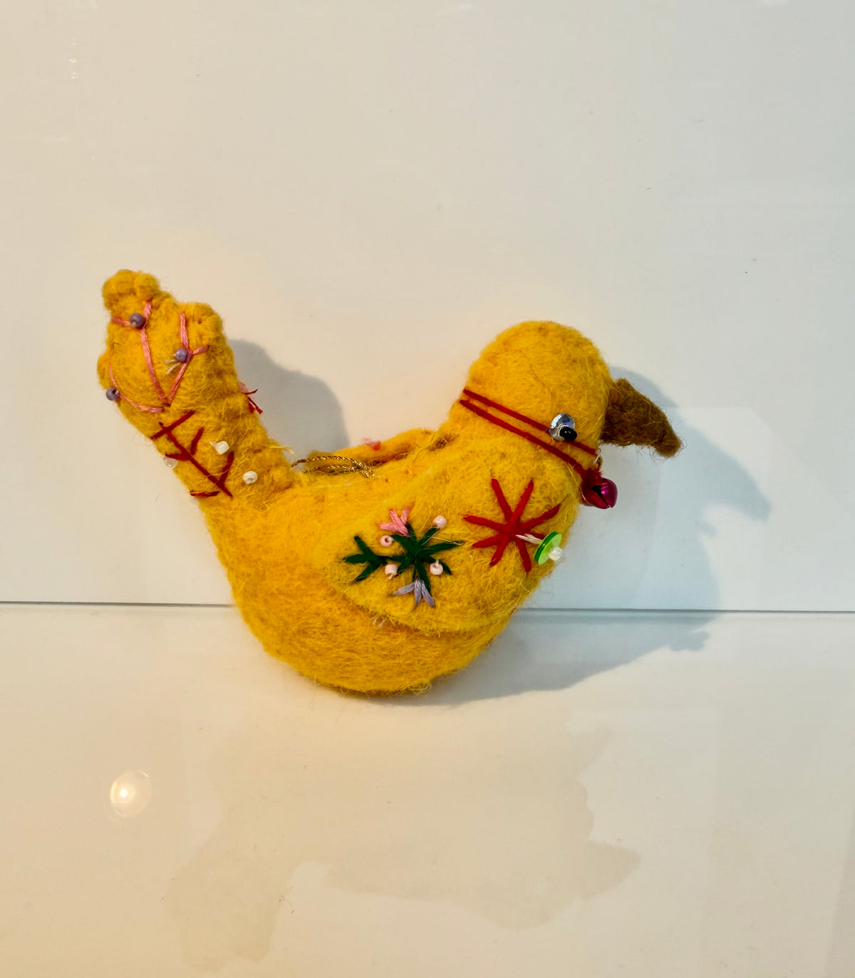 Wool felt bird ornament, 6 styles