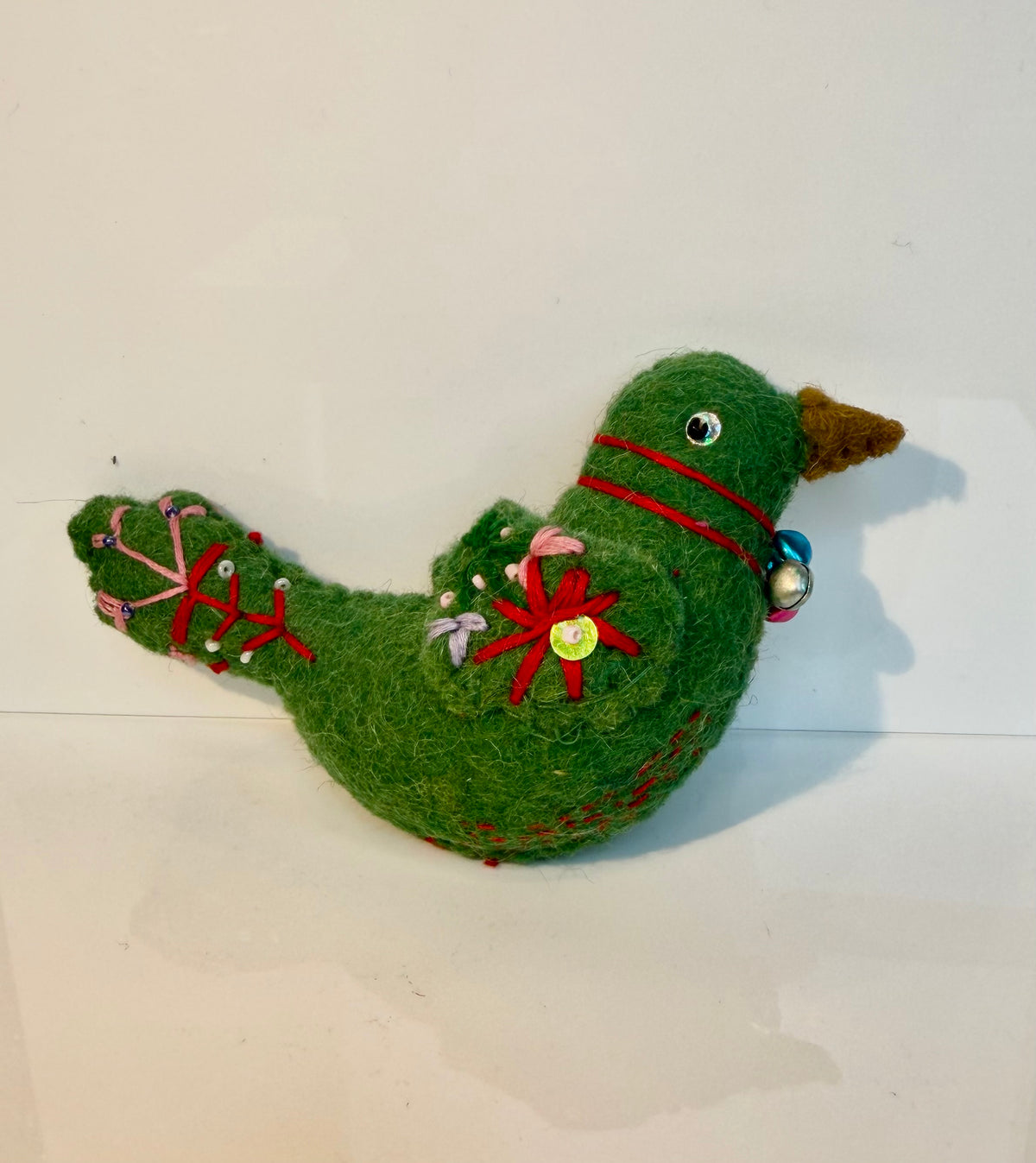Wool felt bird ornament, 6 styles