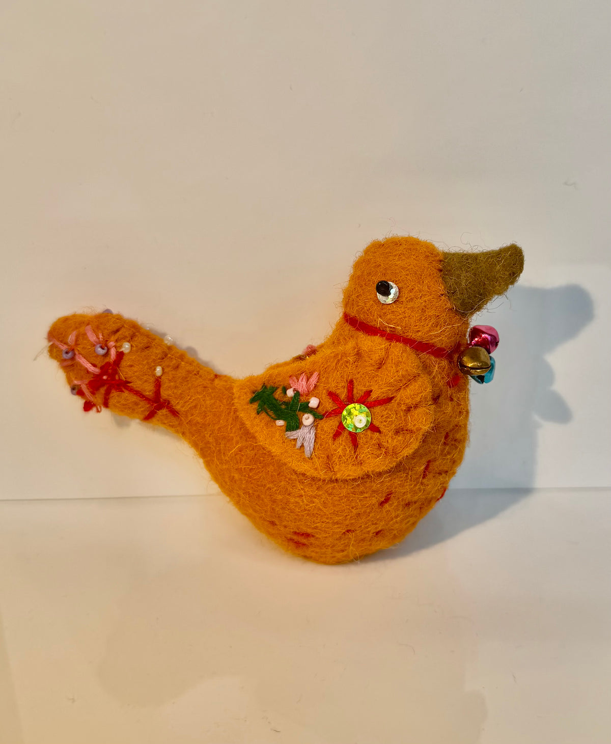 Wool felt bird ornament, 6 styles