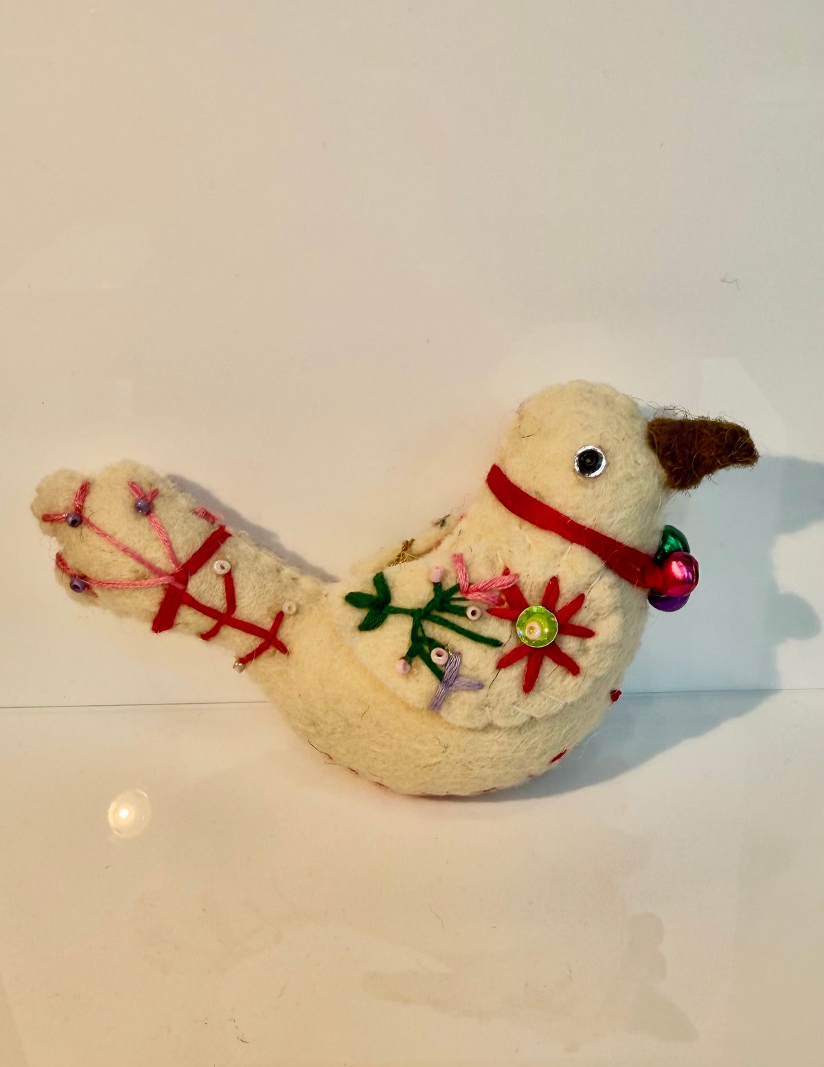 Wool felt bird ornament, 6 styles