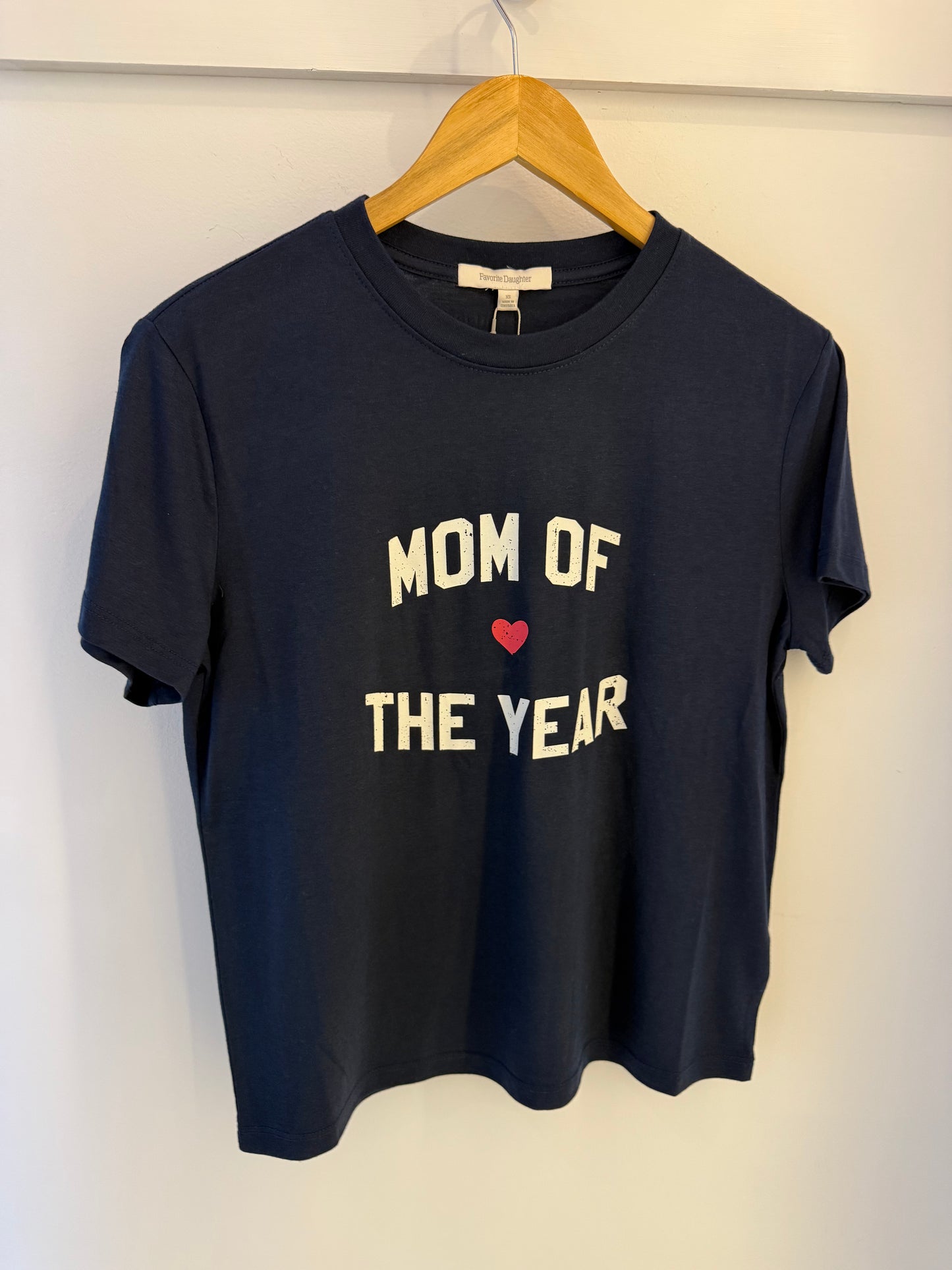 Mom Of The Year Tshirt Navy