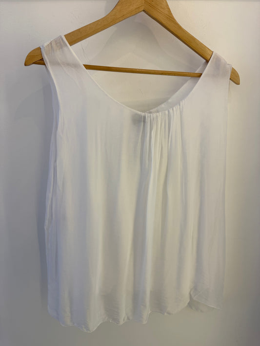 Sleeveless Silk Blouse