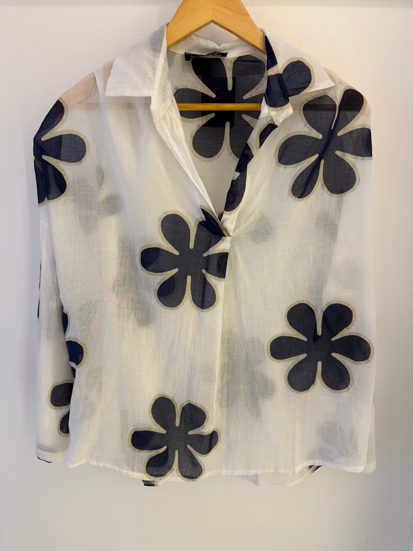 Flower Power Shirt/Navy