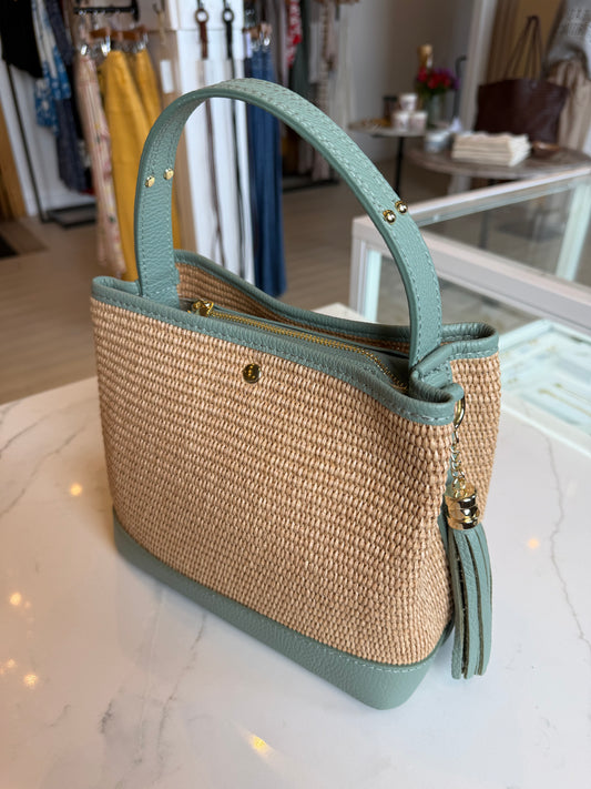 Raffia Bag, Green