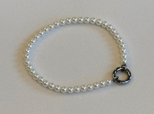 Pearl Bracelet/White