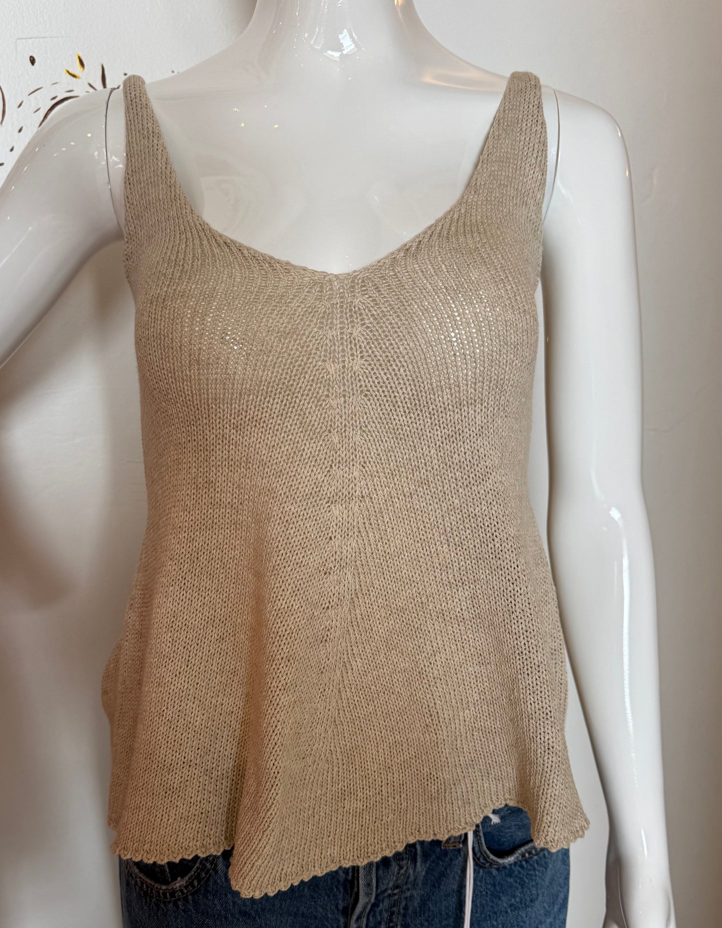 Santorini Knit Tank Sand