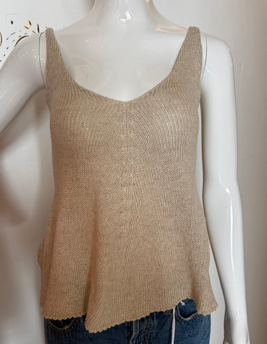 Santorini Knit Tank Sand