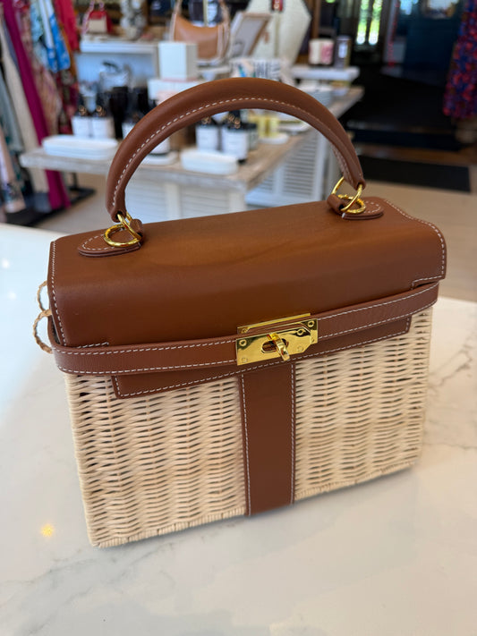 Wicker Picnic Bag