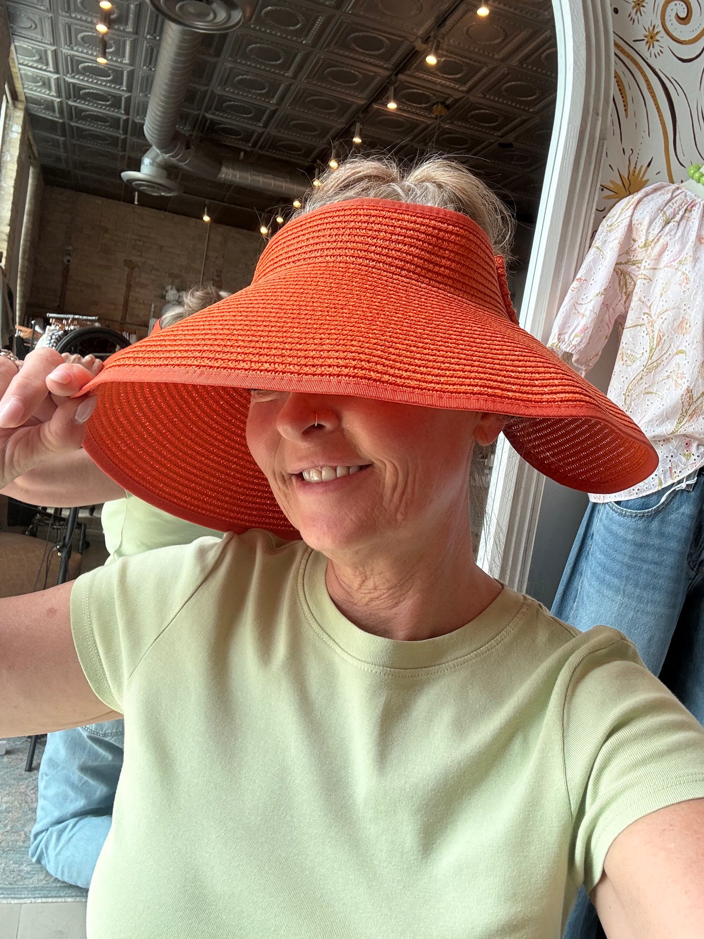Packable Visor Orange