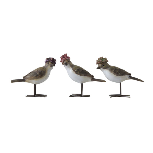 Bird With Flower Hat