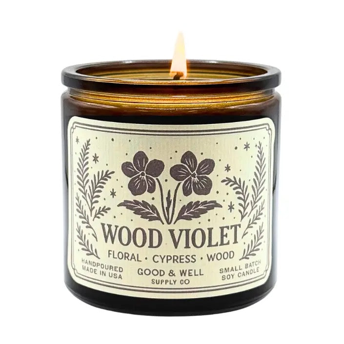 Wood Violet Soy Candle