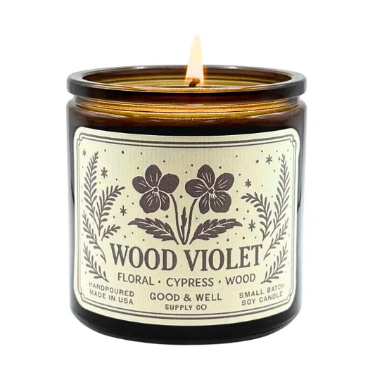 Wood Violet Soy Candle