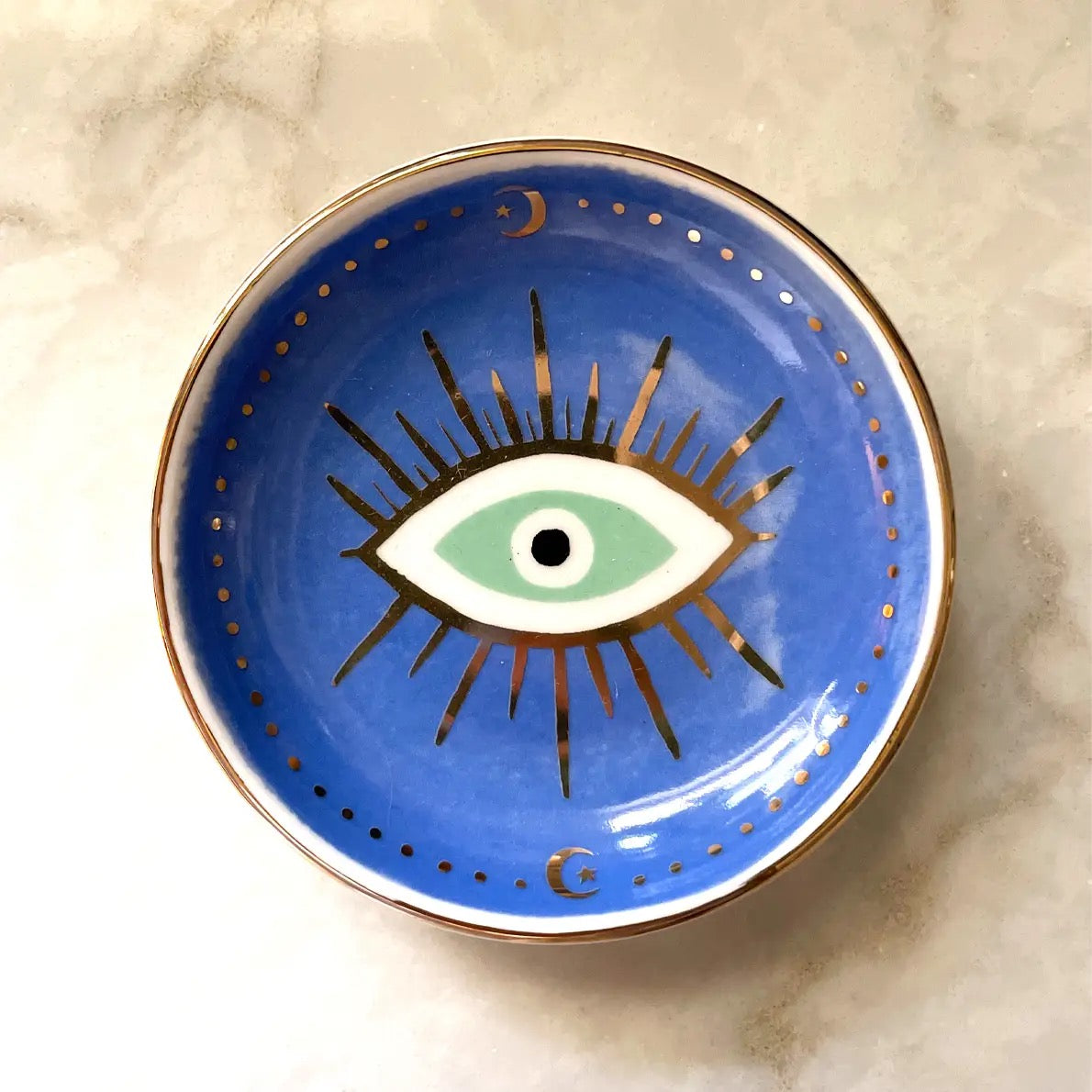 Porcelain Evil Eye Dish