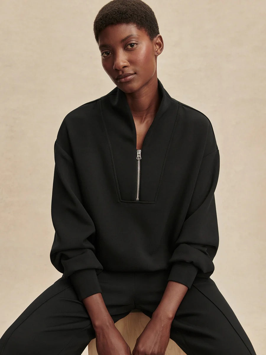 Davidson Half Zip Black