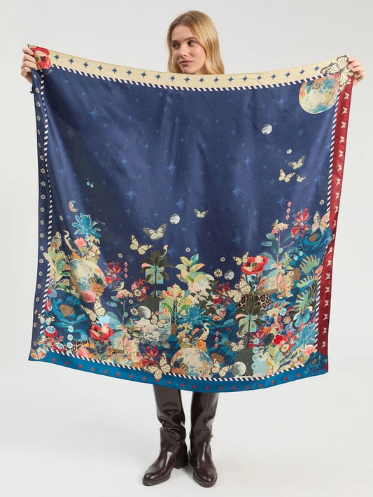 Collage Silk Scarf