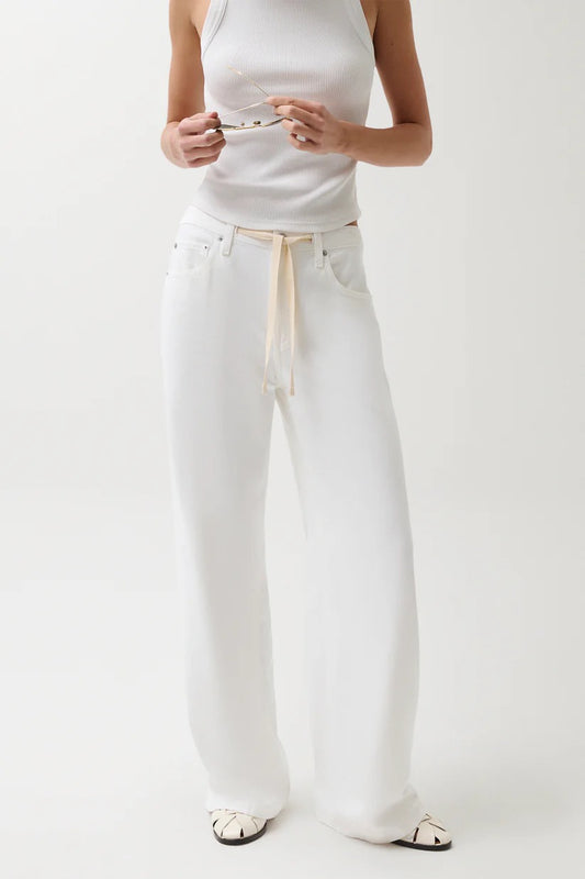 Jadyn Mid Rise Jean White