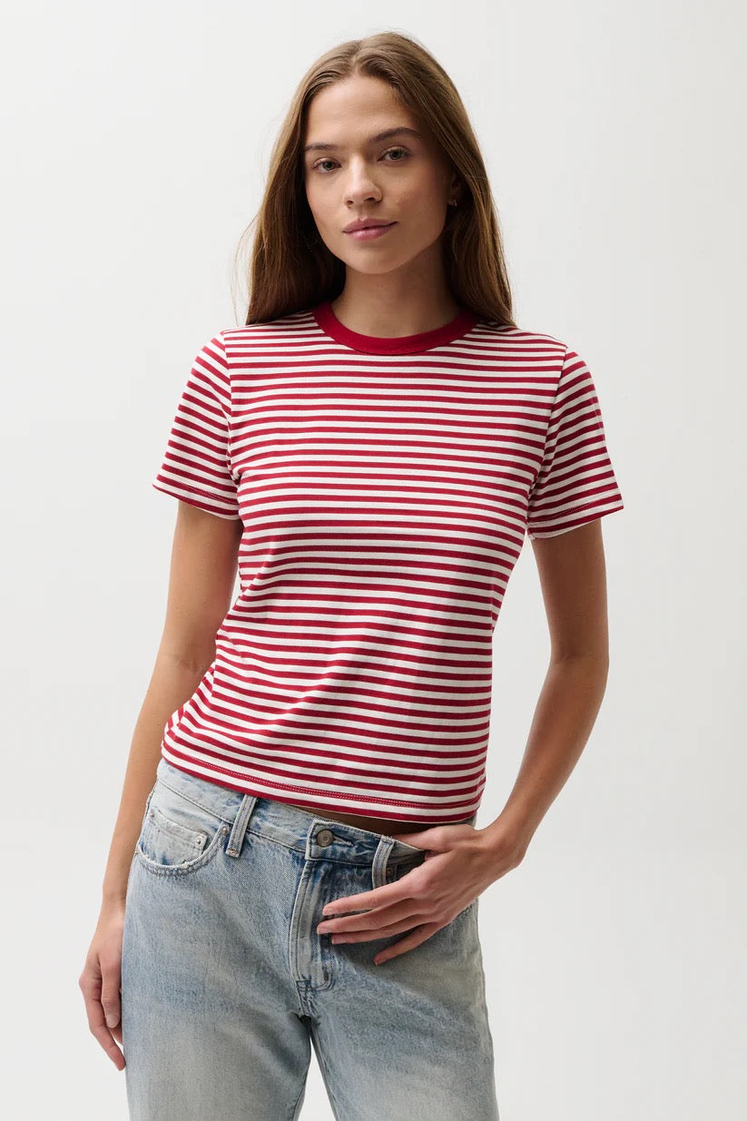 Alba Shrunken Tee/Red
