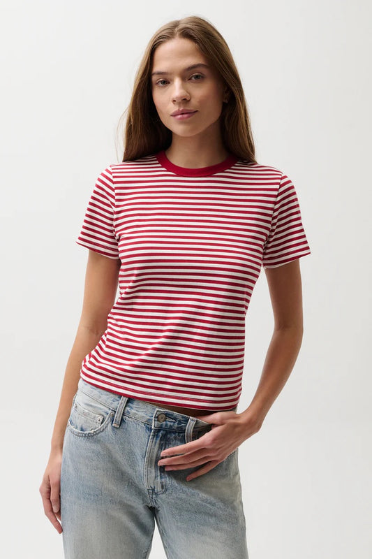 Alba Shrunken Tee/Red