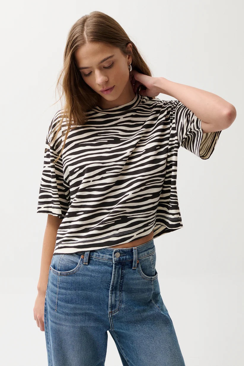 Mae Zebra Top