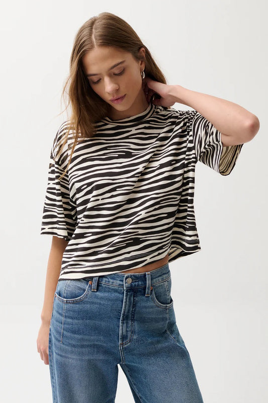 Mae Zebra Top