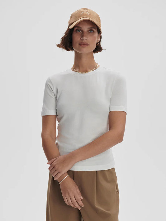 Regina Short Sleeve T White