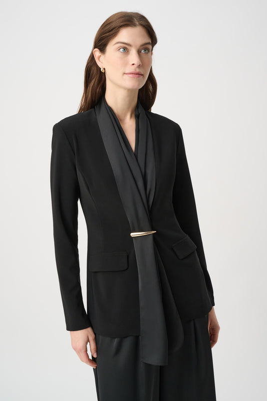 Scarf Collar Blazer